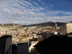 View from hotel in Quito